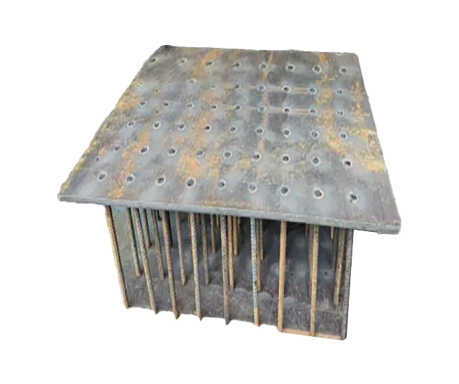 Embedded steel plate