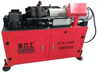 Steel bar thread rolling machine